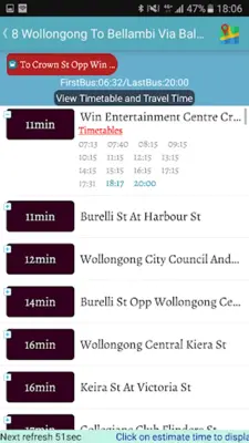 Sydney Bus Realtime android App screenshot 5